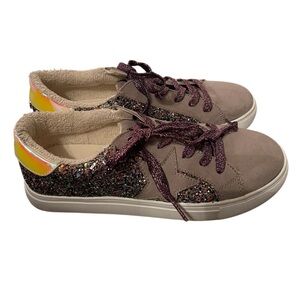 Steve Madden Rezume Glitter Sneakers-Girls Size 5